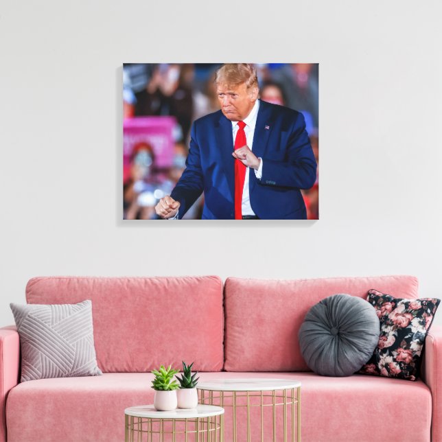 Trump Dance Funny Leinwanddruck (Insitu (Wohnzimmer))