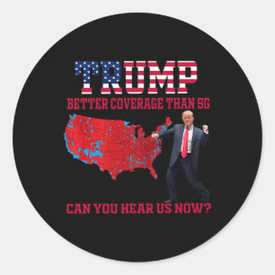 Trump Dance Funny Trump Präsident Runder Aufkleber