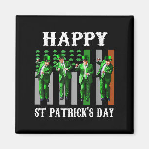Trump Dance Happy St Patricks Day Lucky Kleeblatt  Magnet
