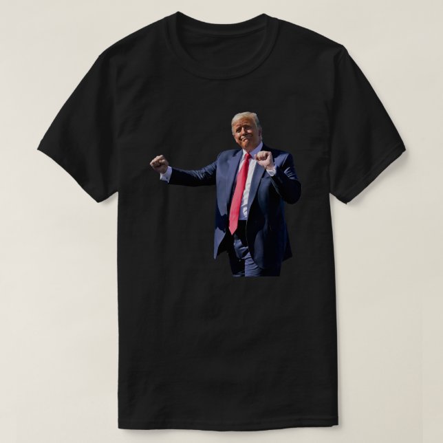 TRUMP DANCE - hochwertiger Aufkleber T-Shirt (Design vorne)