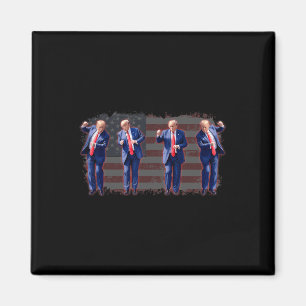 Trump Dance Pro Trump 2024 Trump Präsident 45 47 Magnet