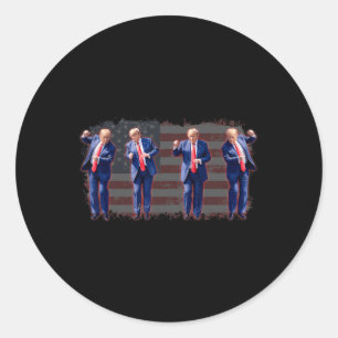 Trump Dance Pro Trump 2024 Trump Präsident Mega 45 Runder Aufkleber