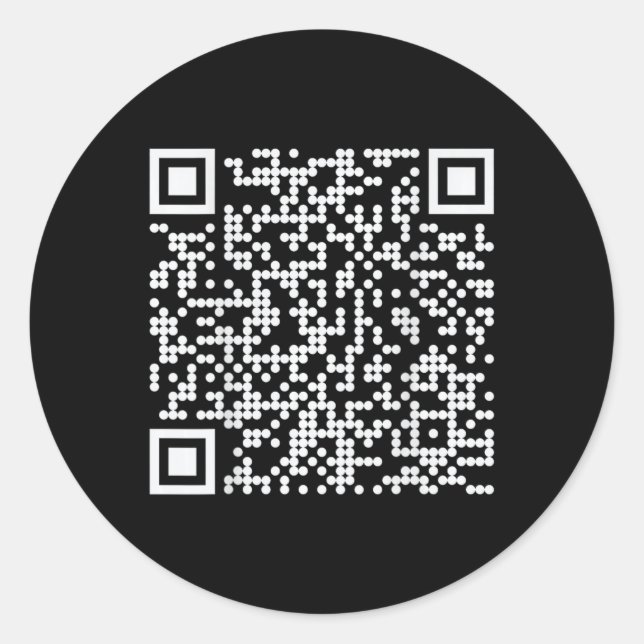 Trump Dance Qr Funny 45 47 Präsident Dance Code (o Runder Aufkleber (Vorderseite)