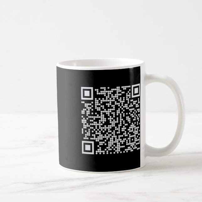 Trump Dance Qr Funny Präsident Trump Tanzcode Kaffeetasse (Rechts)