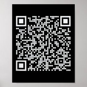 Trump Dance Qr Funny Präsident Trump Tanzcode Poster
