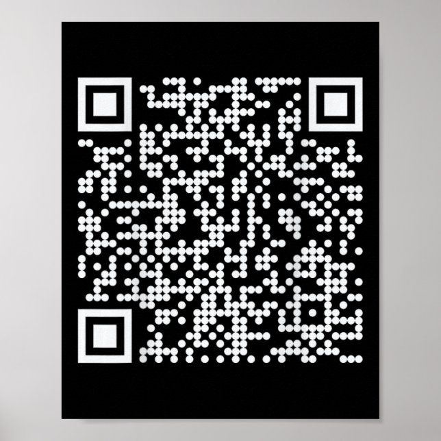 Trump Dance Qr Funny President Dance Code (auf der Poster (Vorne)