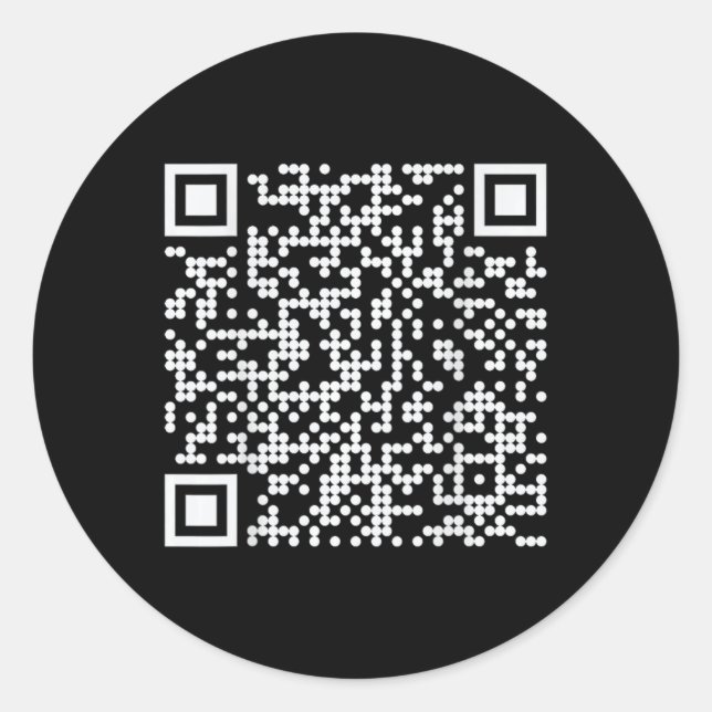 Trump Dance Qr Funny President Dance Code (auf der Runder Aufkleber (Vorderseite)