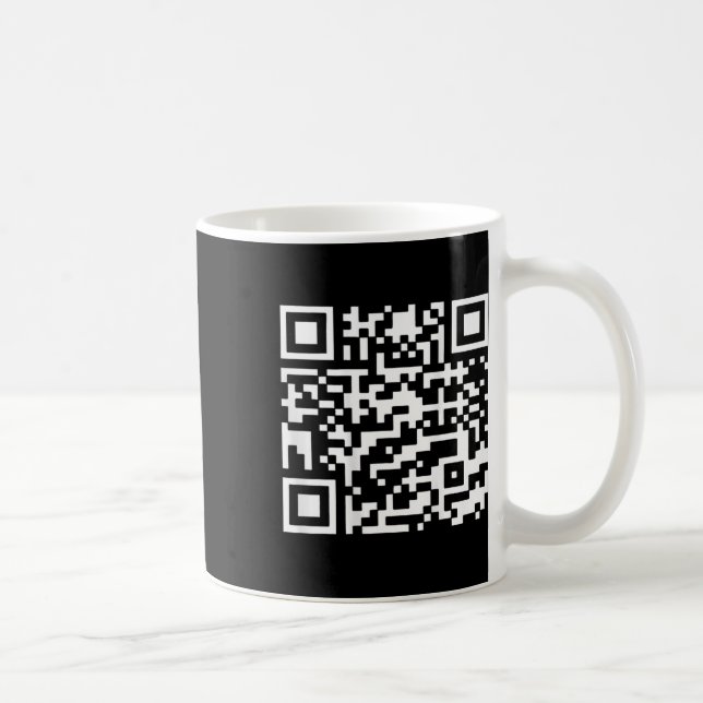 Trump Dance Troll Qr Funny President Trump Dance C Kaffeetasse (Rechts)