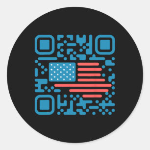 Trump Dance Troll Qr Funny President Trump Dance C Runder Aufkleber