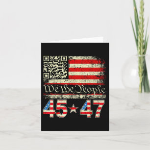 Trump Dance Troll Qr Funny Trump Tance Code Retro Karte