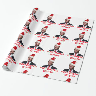 Trump, das schlimmste Weihnachtsgeschenk aller Zei Geschenkpapier