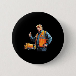 Trump Daumen hoch Müllwagenarbeiter Amerikanische  Button