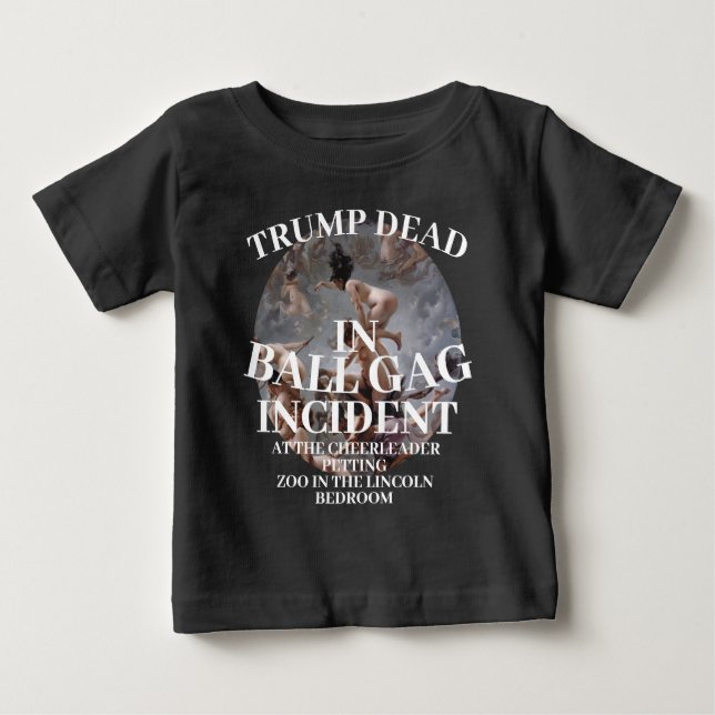TRUMP DEAD BALL GAG INCIDENT LINCOLN 2048 BABY T-SHIRT (Vorderseite)