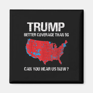 Trump deckt besser ab als 5g Funny Electoral Map Magnet