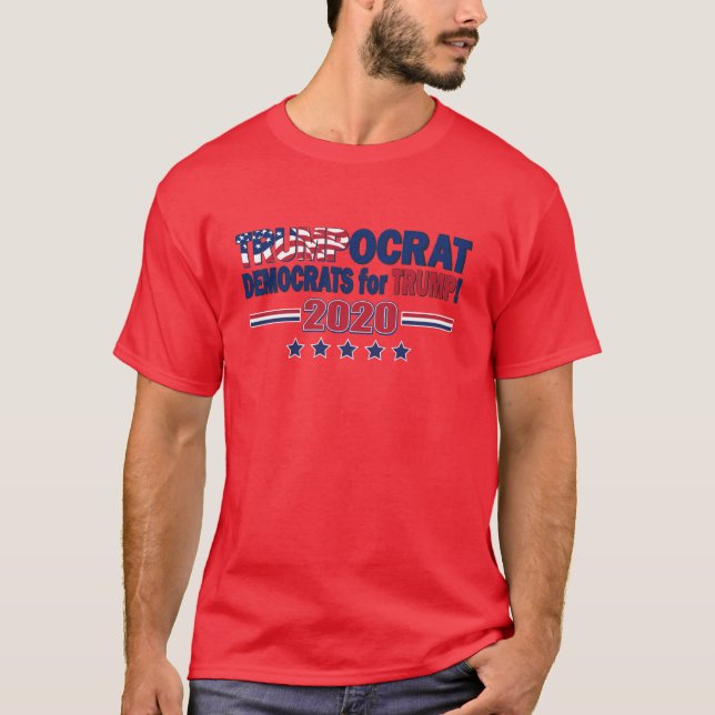 Trump - Demokraten für Trump - Trump 2020 T-Shirt (Vorderseite)