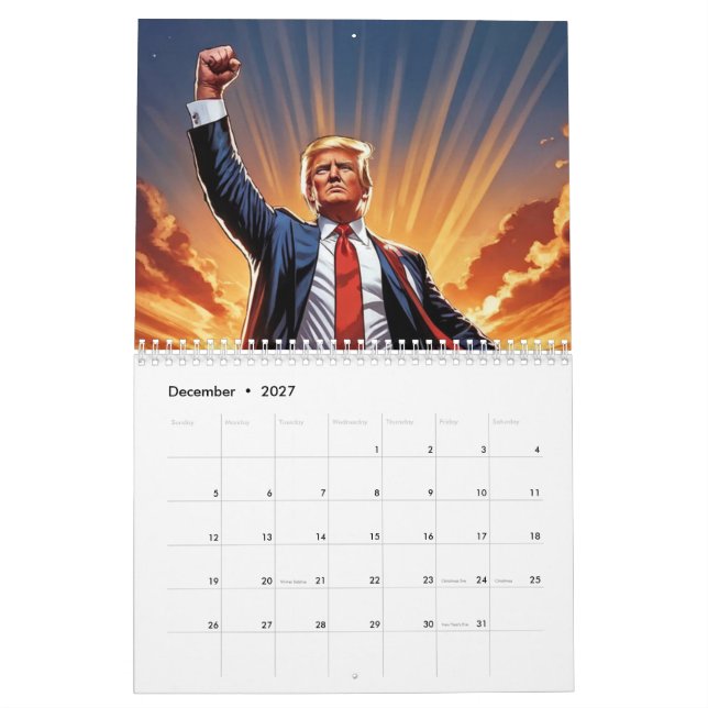 Trump der amerikanische Superhero-Kalender" Kalender (Dez 2027)