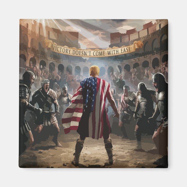 "Trump der Gladiator Magnet" Magnet (Vorne)