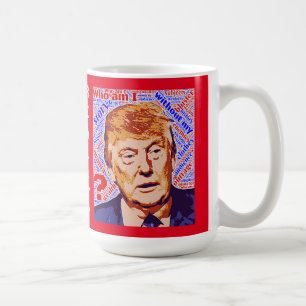 Trump, der ich wirklich klassische weiße Tasse bin