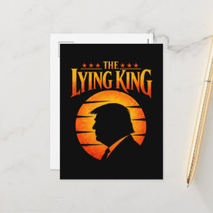 Trump Der Lügende König Sarkastischer Humor Feiertagspostkarte