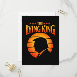 Trump Der Lügenkönig Sarkastischer Humor Einladungspostkarte