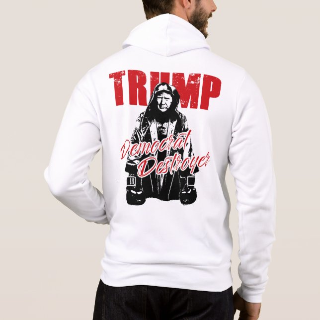 Trump, der Spaß für Grafikdesign der Demokraten Hoodie (Rückseite)