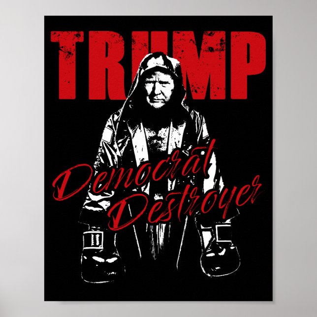 Trump, der Spaß für Grafikdesign der Demokraten Poster (Vorne)