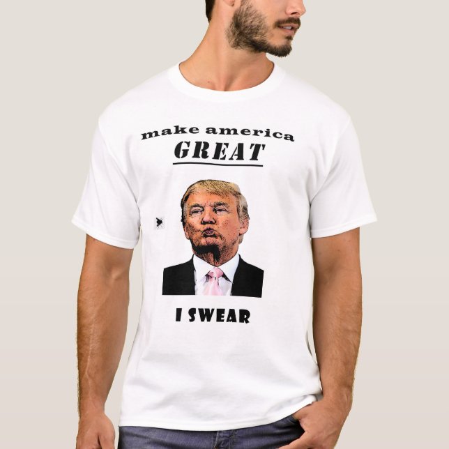 Trump der unvermeidliche Präsident T-Shirt (Vorderseite)