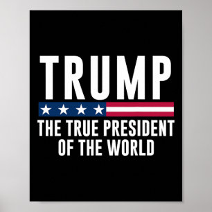Trump der wahre Präsident der Welt 1 Poster