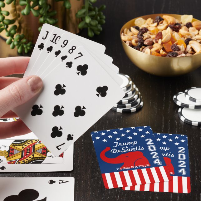 TRUMP DESANTIS 2024 BIBLICAL SPIELKARTEN (In Situ)