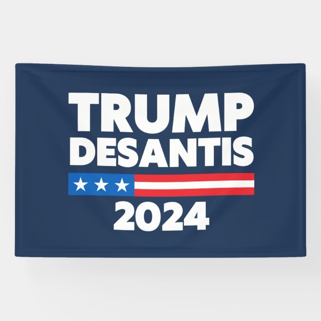 Trump DeSantis 2024 USA Politischer Humor Banner (Horizontal)