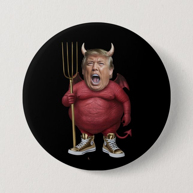 Trump Devil Button (Vorderseite)