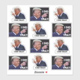 Trump did it 12 sticker sheet