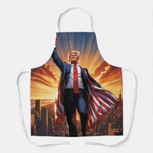 Trump, die amerikanische Superhero-Schürze" Schürze