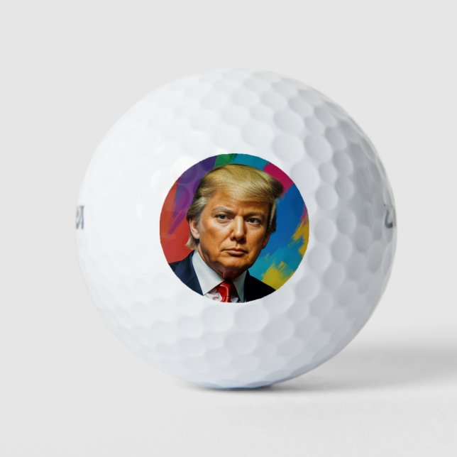 Trump die Farbe Golfball (Vorderseite)