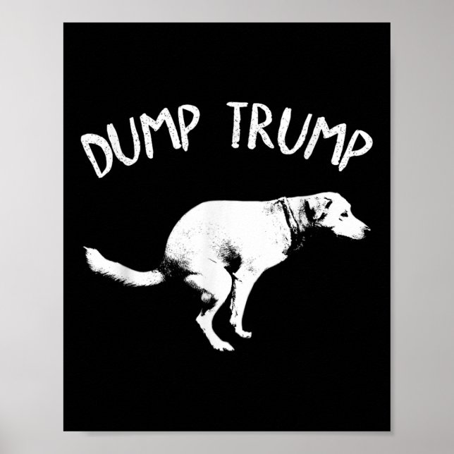 Trump Dog Kackend Poster (Vorne)