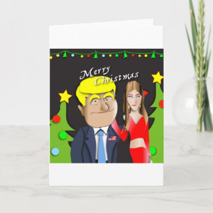 Trump, Donald, Melania, Weihnachten, Geschenk, Ges Feiertagskarte
