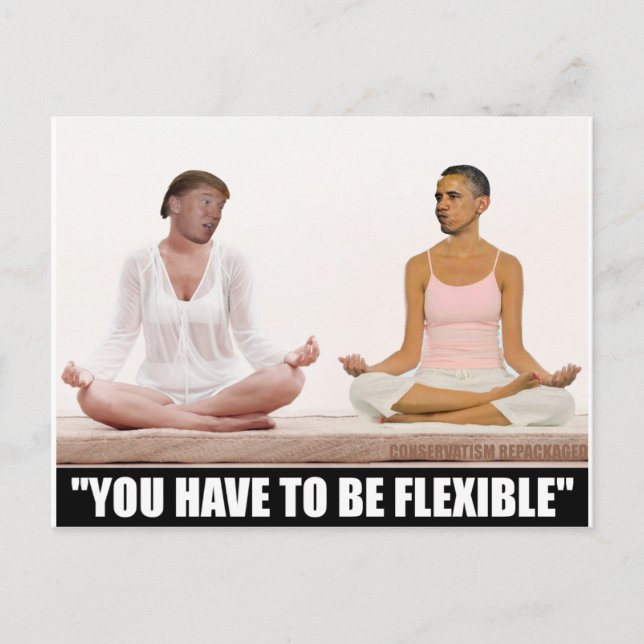 Trump/Drumpf: Flexibel Postkarte (Vorderseite)