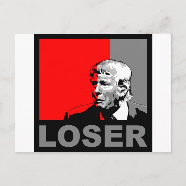 Trump/Drumpf: Loser Postkarte (Vorderseite)