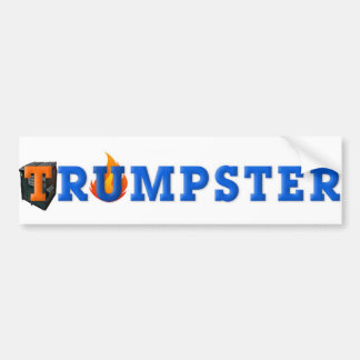 Trump Dumpster Sticker 3 — blau, weiß Autoaufkleber