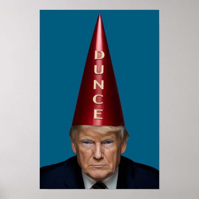 Trump Dunce Poster (Vorne)
