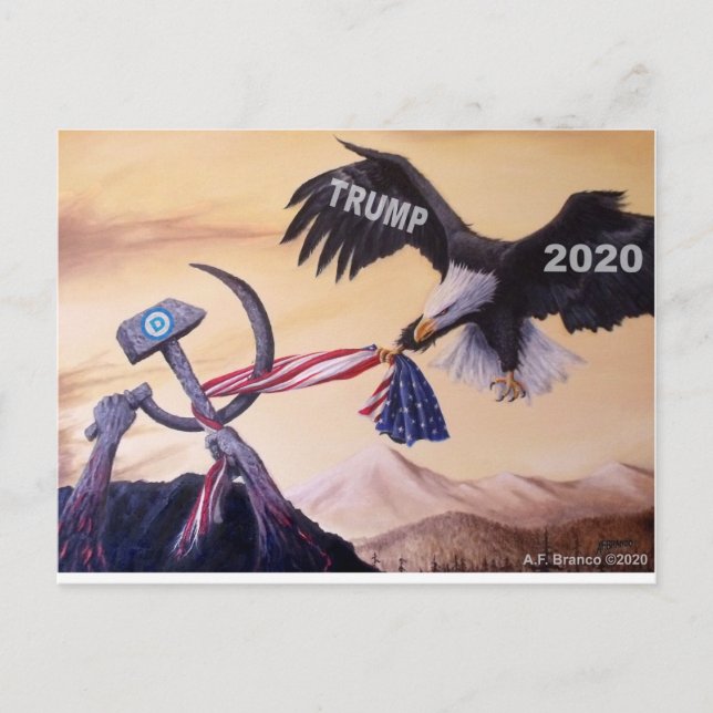Trump Eagle 2020 Postcard Postkarte (Vorderseite)
