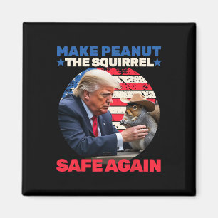 Trump-Eichhörnchen machen Erdnusseichhörnchen wied Magnet