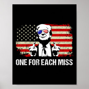 Trump Eins für jeden Miss Trump Shirt Wähle Trump Poster