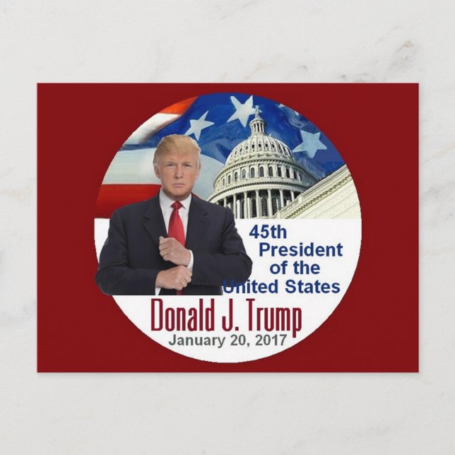 TRUMP Einweihung Postkarte (Vorderseite)