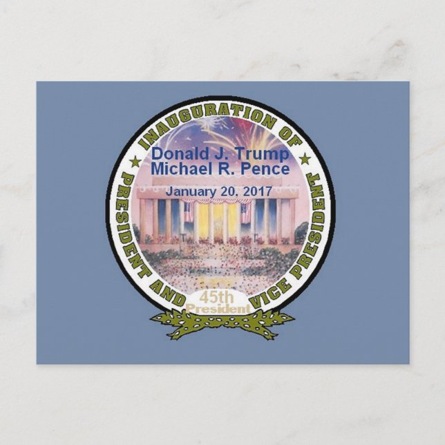 TRUMP Einweihung Postkarte (Vorderseite)