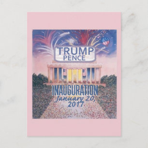TRUMP Einweihung Postkarte