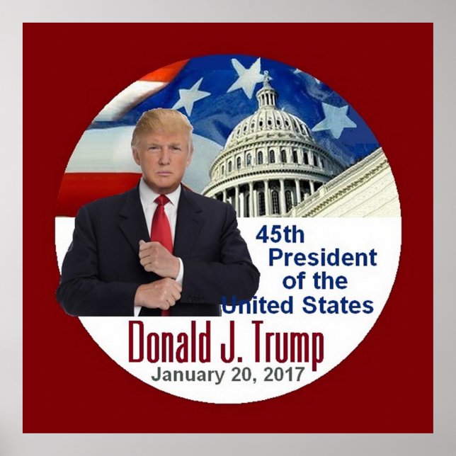 TRUMP Einweihung Print Poster (Vorne)