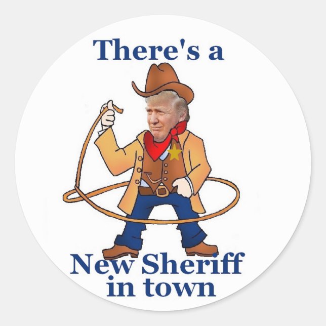 TRUMP-Einweihungsaufkleber Runder Aufkleber (Vorderseite)