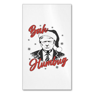 Trump Einweihungstag Weihnachten Weihnachtsfeierta Magnetische Visitenkarte