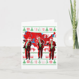 Trump Election Map Frohe Weihnachtsfeiertag Santa Karte